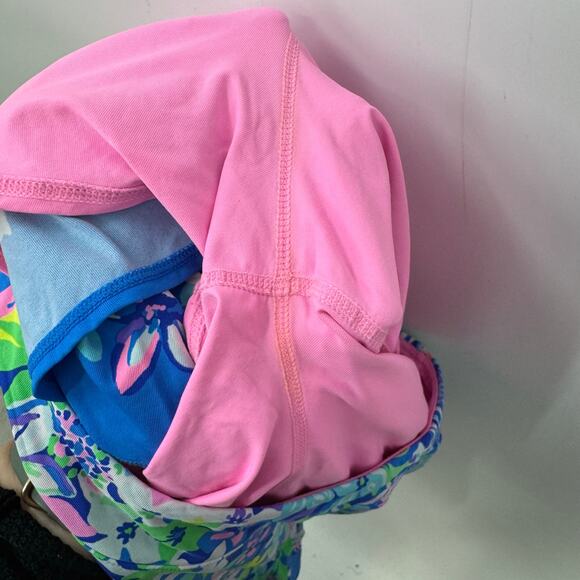 Lilly Pulitzer Luxletic Skort M Taye Pleated Social Sunset Blue Floral Tennis - Picture 6 of 9